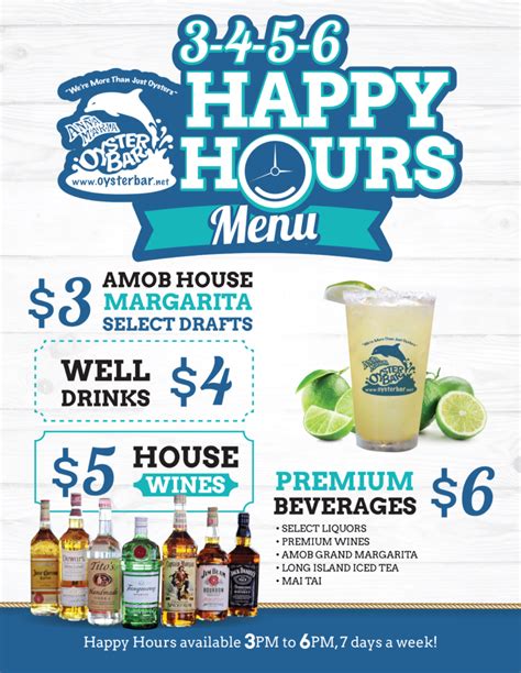 sea watch happy hour menu.